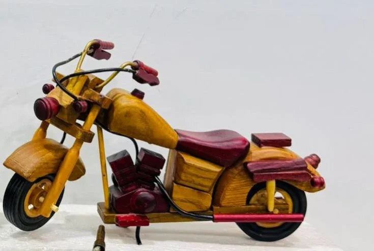 Wooden Minimalistic Bike Figurine